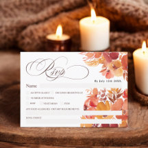Boho outono casamento chic calliografia floral
