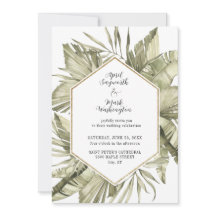 Boho Palm Folaf Wedding Frame