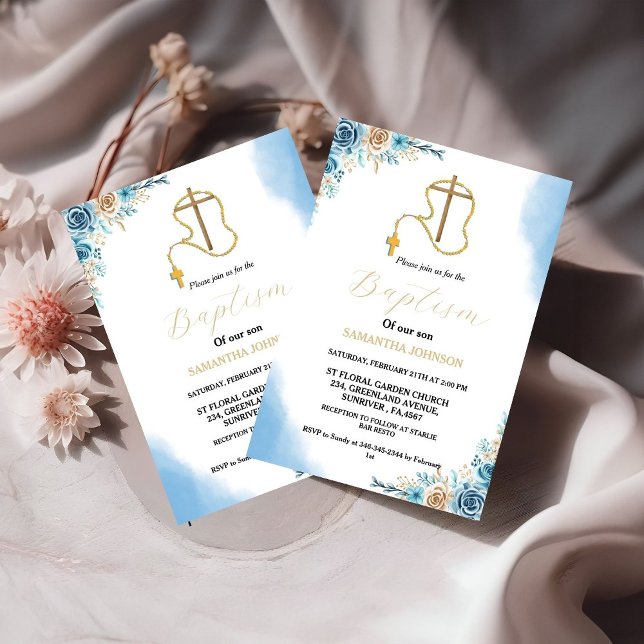 Convite Boho Pampas Grass Rainbow Girl BAptism Christening (Criador carregado)