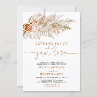 Convite Boho Pampas Não Tem Rico Que Apenas Adora Casament