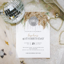 Boho Papmas Grass Ball A Qualquer Idade Aniversári