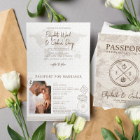 Boho Passport Destination Cruise Wedding