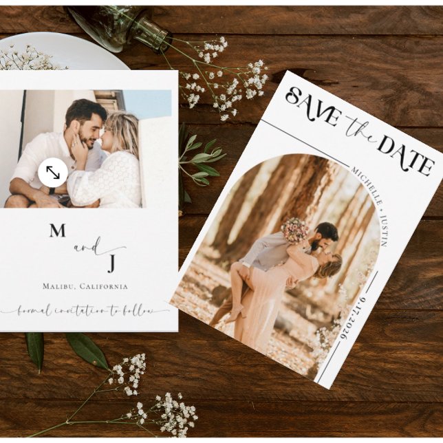 Convite Boho Photo | Modern Salve o Dia  (Criador carregado)