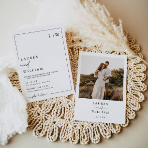 Convite Boho Photo Wedding