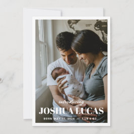 Convite Boho Photo Wedding Save the Date Card