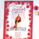 Convite Boho Pink Wilers Frame, Foto de Bat Mitzvah<br><div class="desc">Os convites de taco mitzvah botânico vínico são perfeitos para paletas cor azul-mauve e marinho. Ao redor de flores selvagens e Star of David são um belo toque final para sua foto. Este belo convite de morcego rosa mitzvah é versátil para temas de cabeleireiro, cor-de-rosa, cinzas azuis e festa de...</div>