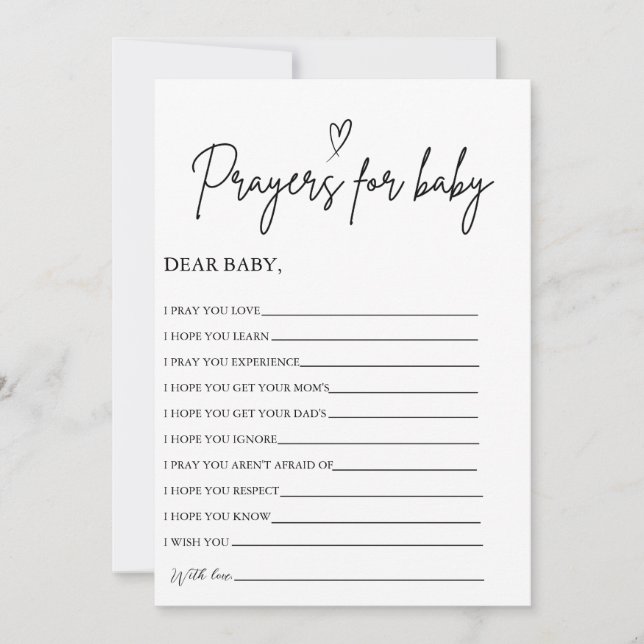 Convite Boho Prayers para Bebê Bem Deseja Chá de fraldas (Frente)