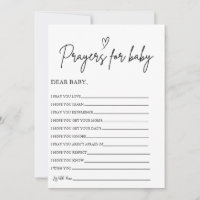 Boho Prayers para Bebê Bem Deseja Chá de fraldas