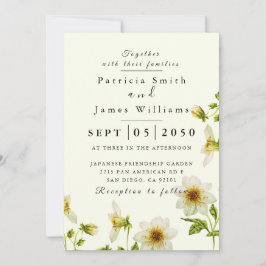 Convite Boho Primavera Wild Flower Wedding Invitati