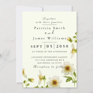 Convite Boho Primavera Wild Flower Wedding Invitati