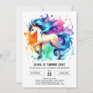 Convite Boho Printable Horse Birthday