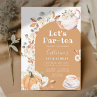 Boho Pumpkin Par tea Birthday Tea Party Girl