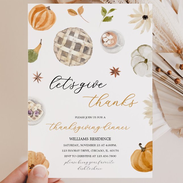 Convite Boho Pumpkin Vamos Agradecer (Criador carregado)