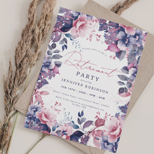 Convite Boho Purple Garden - Festa de Reforma Floral
