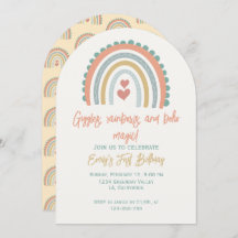 Boho Rainbow Dreams Pale Yellow