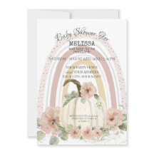 Boho Rainbow Pumpkin Rosa Floral Dourada Sparkle G