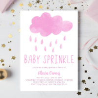 Boho Rainbow Rain Cloud Pink Chá de fraldas Sprink
