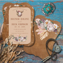 Convite Boho Ranch Desert Tan Weditation