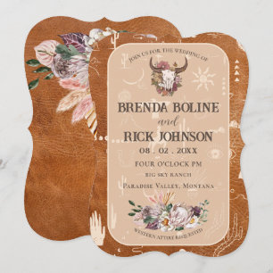 Convite Boho Ranch Desert Tan Weditation