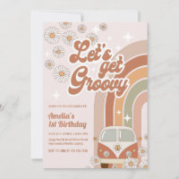 Boho Retro Groovy Hippie Floral 70's Birthday