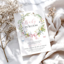 Boho Rustic Baby in Bloom Pink Arco Chá de fraldas