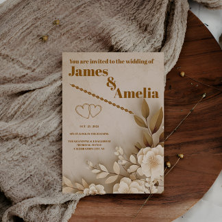 Convite Boho Rustic | Elegant Wedding