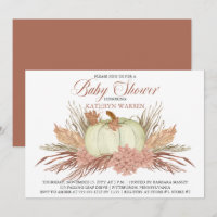 Boho Rustic Pampas Grass |Chá de fraldas de Garota