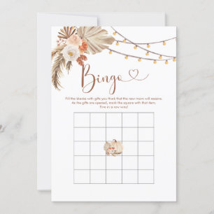 Convite Boho Rustic Pumpkin Fall in Love Chá de fraldas Bi