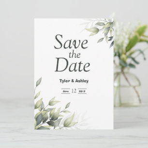 Convite Boho Sage Floral Elegant Wedding
