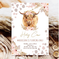 Boho Santa Vaca Highland Pampas 1rua Primeiro Aniv