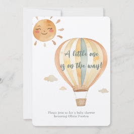 Convite Boho Simplicity Bem-vindo Pequeno Um Chá