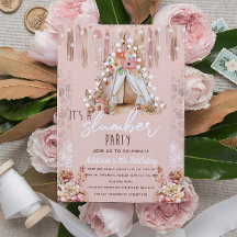 Boho Slumber Party Pink Elegante