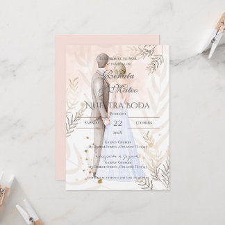 Convite Boho Spanish Wedding Invitation