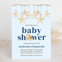 Boho Stars Baby Sea Turtle Chá de fraldas náutico