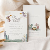 Boho Storybook Dragon CHURRASCO Chá de fraldas