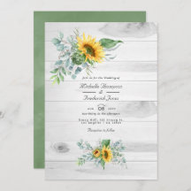 Boho Sunflower Eucalyptus Código QR Casamento RSVP