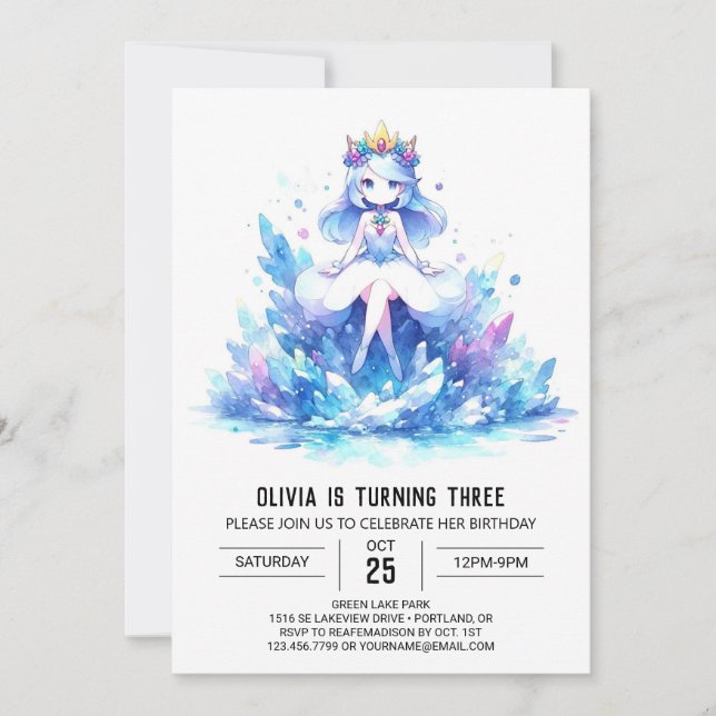 Convite Boho Sweet Princess Birthday (Frente)