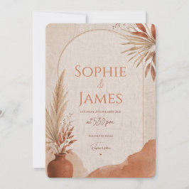 Convite boho terracota casamento