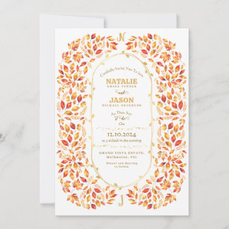 Convite Boho Terracotta Cai Deixa Casamento Russo