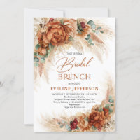 Boho Terracotta flores de cobre ferrugem Bridal