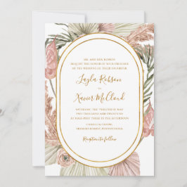 Convite Boho Tropical Botânica | Casamento Tradicional