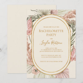 Convite Boho Tropical Botânica | Festa de solteira de marf