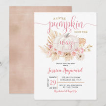 Boho, Uma Pequena Abóbora Está A Caminho Do Chá de