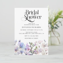 Boho Watercolor Chá de panela de Flores Selvagens