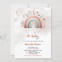 Boho Watercolor pastel colore cores arco-íris garo