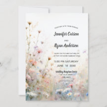 Boho Watercolor Wildflower Personalize