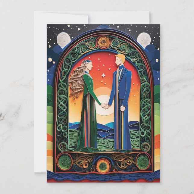 Convite Boho Wedding (Frente)