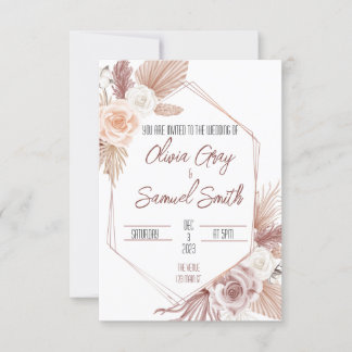Convite Boho Wedding