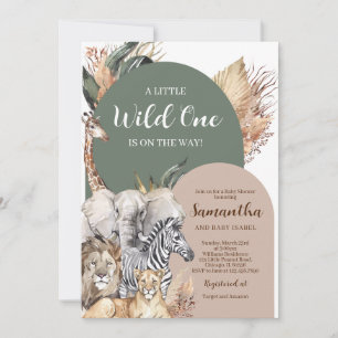 Convite Boho Wild One Chá de fraldas