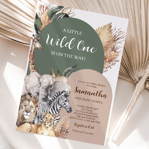 Convite Boho Wild One Chá de fraldas